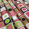 Candyland Geometric Black / Pink / Green | Home Decor Fabric | Cotton | 54" Wide | By the Yard