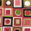 Candyland Geometric Black / Pink / Green | Home Decor Fabric | Cotton | 54" Wide | By the Yard