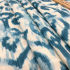 Sariya in Turquoise Blue | Watercolor Ikat | Home Decor Fabric | Cotton | 54" Wide | By the Yard