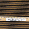 Brown Chenille Stripes | Upholstery / Slipcover Fabric | Polyester | 54" Wide | By the Yard