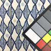 Arushi in Indigo | Diamond Design | Blue / White | Home Decor Fabric | Polyester Blend | 54" Wide | By the Yard