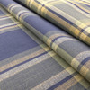 Vintage Plaid in Blue, Green, and Yellow | Upholstery / Slipcover Fabric  | 54" Wide | By the Yard
