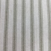 Grey on Ivory Ticking Stripes | Home Decor  / Drapery Fabric | 100% Cotton | 54" Wide | By the Yard