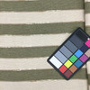 Horizontal Stripes in Off White, Olive, and Beige | Upholstery / Slipcover Fabric | 54" Wide | By the Yard