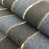 Two Toned Denim Blue Stripes  | Upholstery / Slipcover Fabric | 54" Wide | By the Yard