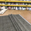 Taupe with Grey, Brown Dashing  | Low-pile Chenille Microfiber Fabric  | Rubber-backed Heavy Duty Upholstery | 54" Wide | By the Yard