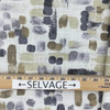 Gigi in Stone | Painterly Abstract in Grey / Taupe / Ivory  | Home Decor  / Drapery Fabric | 100% Cotton | 54" Wide | By the Yard