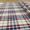 Vintage Plaid in Blue, Red, Beige, and Green | Upholstery / Slipcover Fabric | 54" Wide | By the Yard