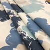 Dorinda in Indigo | Painterly Floral in Blue / Grey / White |  Home Decor  / Drapery Fabric | 100% Cotton | 54" Wide | By the Yard
