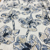 Lucinda in Mineral | Contemporary Floral in Indigo Blue / Taupe / White  | Richloom Home Decor  / Drapery Fabric | 100% Cotton | 54" Wide | By the Yard