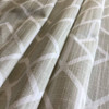 4 Yard Piece of Alpine Geometric in Beige / White | Premier Prints | Home Decor Fabric | 54 Wide | 54PREM-1099-REM3