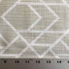 4 Yard Piece of Alpine Geometric in Beige / White | Premier Prints | Home Decor Fabric | 54 Wide | 54PREM-1099-REM3