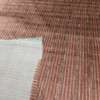 Dusty Rose Pink with Blue and White Streaks | Low-pile Chenille Microfiber Fabric  | Rubber-backed Heavy Duty Upholstery | 54" Wide | By the Yard