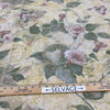Vintage Floral and Fruit Printed Fabric in Purple / Green / Off White | Upholstery / Curtains | 54" Wide | By the Yard