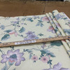Vintage Floral in Butter Yellow / Green / Purple  | Home Decor Fabric | Cotton | 54" Wide | By the Yard