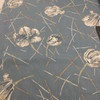 Vintage Floral in Blue / White / Brown / Taupe | Home Decor Fabric | Cotton | 54" Wide | By the Yard
