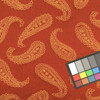 Simple Paisley in Dark Orange / Gold | Drapery / Upholstery Fabric | 54" Wide | By the Yard