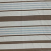 Nautical Stripe in Brown / Light Blue and Off White  | Home Decor Fabric | Linen Blend | 54" Wide | By the Yard