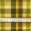 Retro Plaid Chenille in Green / Beige / Brown | Upholstery Fabric | 54" Wide | By the Yard