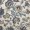 Floral Vintage Tapestry Fabric | Navy Blue / Gold / Ivory | Upholstery | 54" Wide | By the Yard