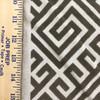 Greek Key Maze Cut Velvet Fabric in Truffle Brown | Heavyweight Upholstery | 54" Wide | By the Yard | Kendall in Truffle