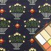 Country Floral Waverly Fabric in Navy / Green / Red  | Upholstery / Curtains | 54" Wide | By the Yard | Waverly "Country Charm"