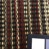 Striped Chenille Fabric in Red / Brown / Black / Off White | Upholstery | Heavyweight | 54" Wide | By the Yard