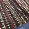 Striped Chenille Fabric in Red / Brown / Black / Off White | Upholstery | Heavyweight | 54" Wide | By the Yard