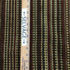 Striped Chenille Fabric in Red / Brown / Black / Off White | Upholstery | Heavyweight | 54" Wide | By the Yard