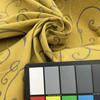 Scroll Swirl Jacquard Fabric | Gold / Grey | Heavy Upholstery | 54" Wide | By the Yard