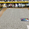 Greek Key Cut Velvet Fabric in Taupe | Heavyweight Upholstery | 54" Wide | By the Yard | Amaze in Earth