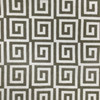 Greek Key Cut Velvet Fabric in Taupe | Heavyweight Upholstery | 54" Wide | By the Yard | Amaze in Earth