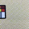 Ming Fret Jacquard Fabric | Yellow / Off White | Heavyweight Upholstery | 54" Wide | By the Yard | Edisto in Honey
