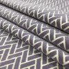 Herringbone Cut Velvet Fabric in Purple | Heavyweight Upholstery | 54" Wide | By the Yard | Kaleidoscope in Vineyard