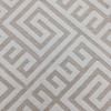 Greek Key Maze Cut Velvet Fabric in Snow White | Heavyweight Upholstery | 54" Wide | By the Yard | Kendall in Snow