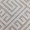 Greek Key Maze Cut Velvet Fabric in Snow White | Heavyweight Upholstery | 54" Wide | By the Yard | Kendall in Snow
