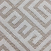 Greek Key Maze Cut Velvet Fabric in Snow White | Heavyweight Upholstery | 54" Wide | By the Yard | Kendall in Snow