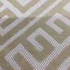 Greek Key Maze Cut Velvet Fabric in Wheat | Heavyweight Upholstery | 54" Wide | By the Yard | Kendall in Wheat