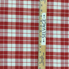 Traditional Plaid in Red and White | Upholstery / Slipcovers Fabric | Medium Weight | 54" Wide | By the Yard | "Largo" Red