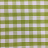 Checked Plaid Fabric in Lime Green and White | Upholstery / Slipcovers | Medium Weight | 54" Wide | By the Yard | "Marco" Key Lime