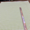 Checked Plaid Fabric in Lime Green and White | Upholstery / Slipcovers | Medium Weight | 54" Wide | By the Yard | "Marco" Key Lime