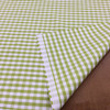 Checked Plaid Fabric in Lime Green and White | Upholstery / Slipcovers | Medium Weight | 54" Wide | By the Yard | "Marco" Key Lime
