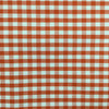 Checked Plaid Fabric in Orange and White | Upholstery / Slipcovers | Medium Weight | 54" Wide | By the Yard | "Marco" Melon