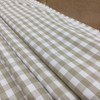Checked Plaid Fabric in Beige and White | Upholstery / Slipcovers | Medium Weight | 54" Wide | By the Yard | "Marco" Sandpiper