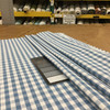 Checked Plaid Fabric in Blue and White | Upholstery / Slipcovers | Medium Weight | 54" Wide | By the Yard | "Marco" Surf