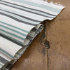 Striped Fabric in Mind Green / Off White / Grey | Upholstery | Heavy Weight | 54" Wide | By the Yard | "Peerless" Slate