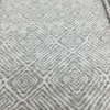 Chenille Fabric | Diamond Design in Off White and Grey | Heavyweight Upholstery | 54" Wide | By the Yard