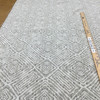 Chenille Fabric | Diamond Design in Off White and Grey | Heavyweight Upholstery | 54" Wide | By the Yard
