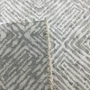 Chenille Fabric | Diamond Design in Off White and Grey | Heavyweight Upholstery | 54" Wide | By the Yard