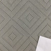 Dove Grey Stitched Diamonds | Pre Quilted Microfiber Fabric | Ultra Heavy Weight Upholstery | 54" Wide | By the Yard | "Maxfield" Platinum
